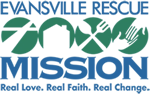 logo for evansville rescue mission