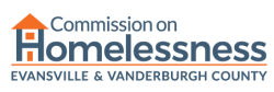 Logo for the Commission on Homelessness for Evansville and Vanderburgh County, Indiana